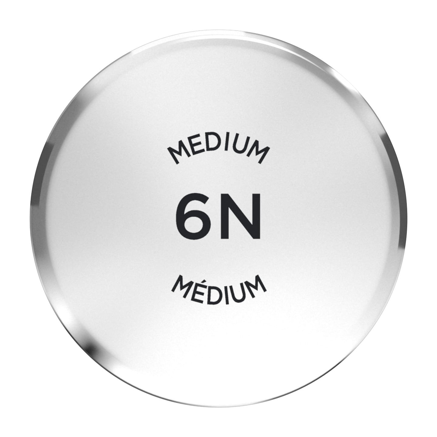 Oberseite Verschluss mit Produktbezeichnung - Medium 6N Médium